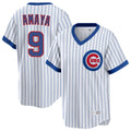 Boles C.Cubs #9 Miguel Amaya Player White T-shirt Cooperstown Collection Limited Stitched Jerseys