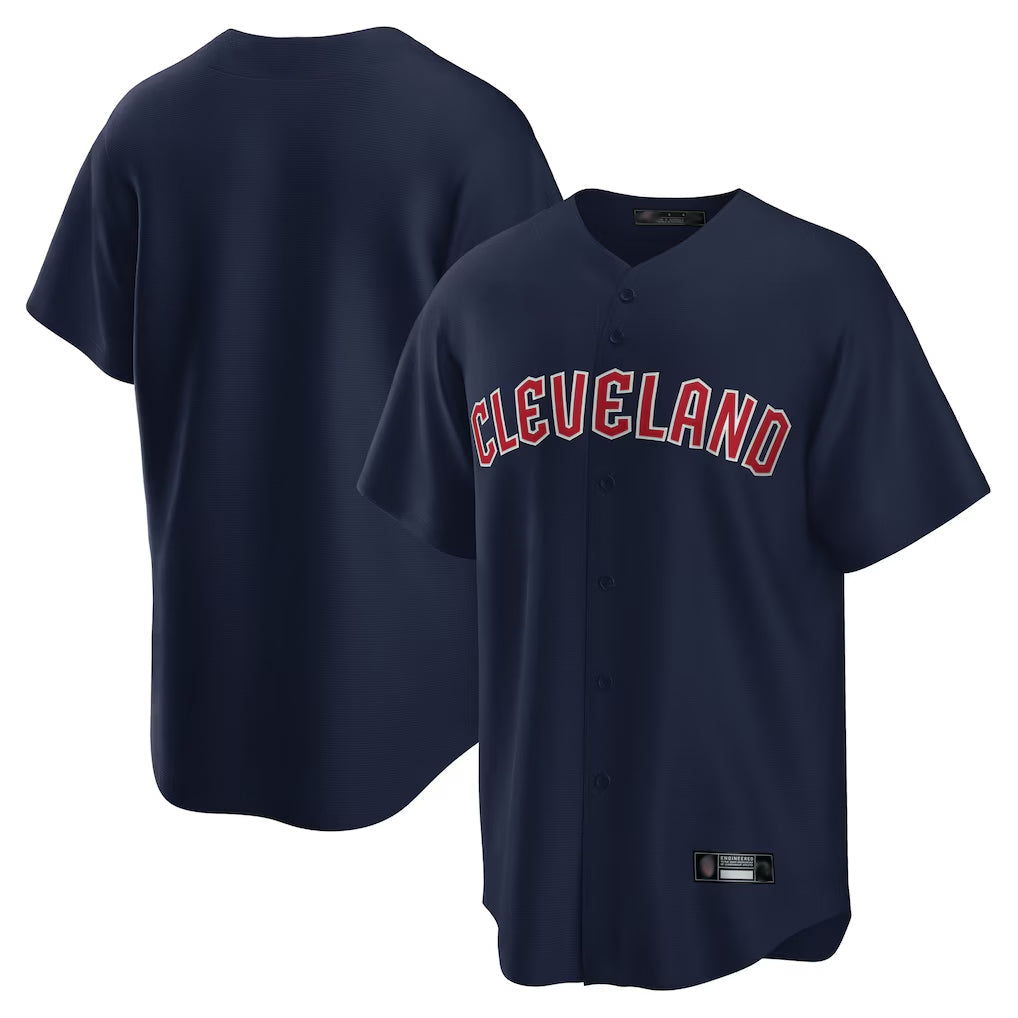 Boles C.Guardians Navy Game Home Blank Player Stitched Jerseys