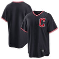 Boles C.Guardians Navy Home Game Blank Player Stitched Jerseys