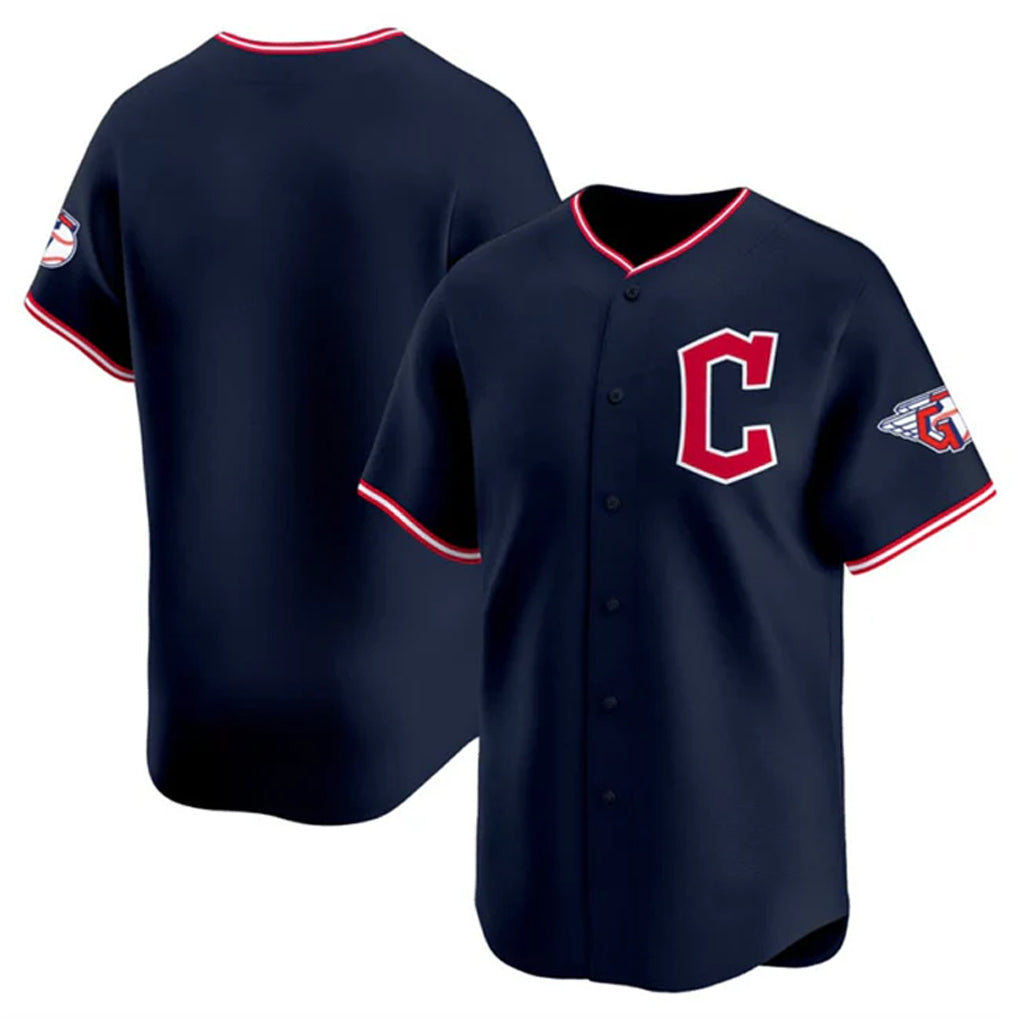 Boles C.Guardians Navy Limited Home Blank Player Stitched Jerseys