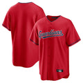 Boles C.Guardians Red Home Game Blank Player Stitched Jerseys