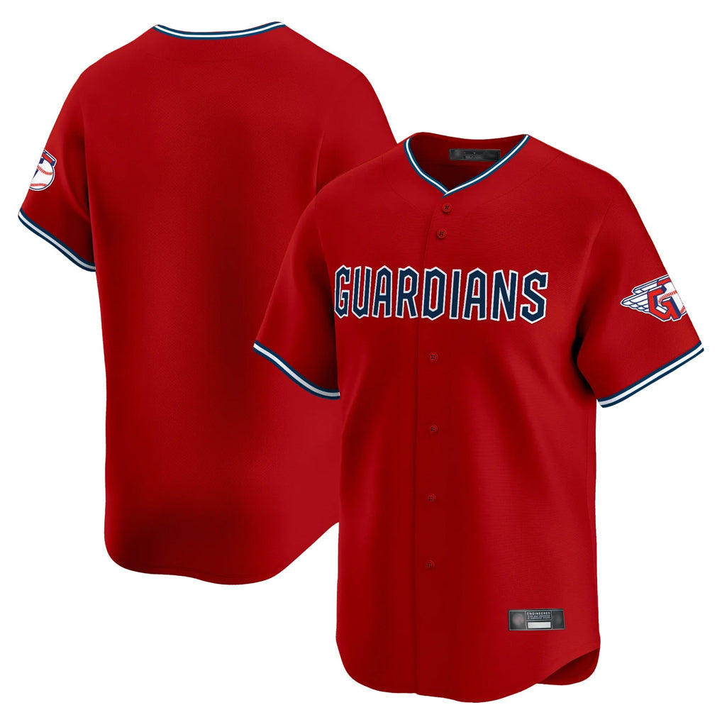 Boles C.Guardians Red Limited Home Blank Player Stitched Jerseys
