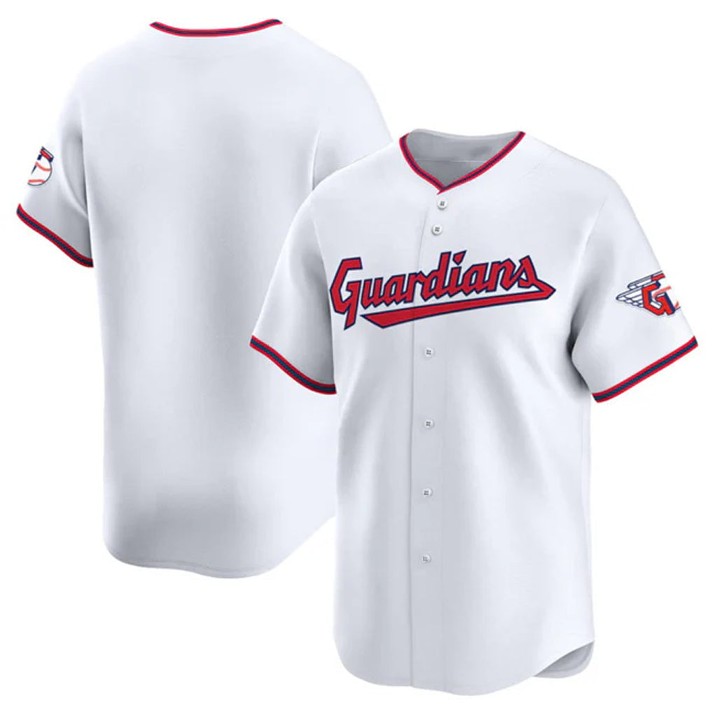 Boles C.Guardians White Limited Home Blank Player Stitched Jerseys