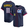 Boles C.Guardians #11 Jose Ramirez Player Navy American League All-Star Edition Limited Home Stitched Jerseys