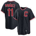 Boles C.Guardians #11 Jose Ramirez Player Navy Home Game Stitched Jerseys