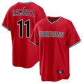 Boles C.Guardians #11 Jose Ramirez Player Red Home Game Stitched Jerseys