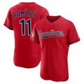 Boles C.Guardians #11 Jose Ramirez Player Red Limited Elite Home Stitched Jerseys