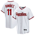 Boles C.Guardians #11 Jose Ramirez Player White Game Home Stitched Jerseys