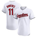 Boles C.Guardians #11 Jose Ramirez Player White Limited Elite Home Stitched Jerseys