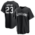 Boles C.Guardians #23 Bo Naylor Player Black Home Game Stitched Jerseys