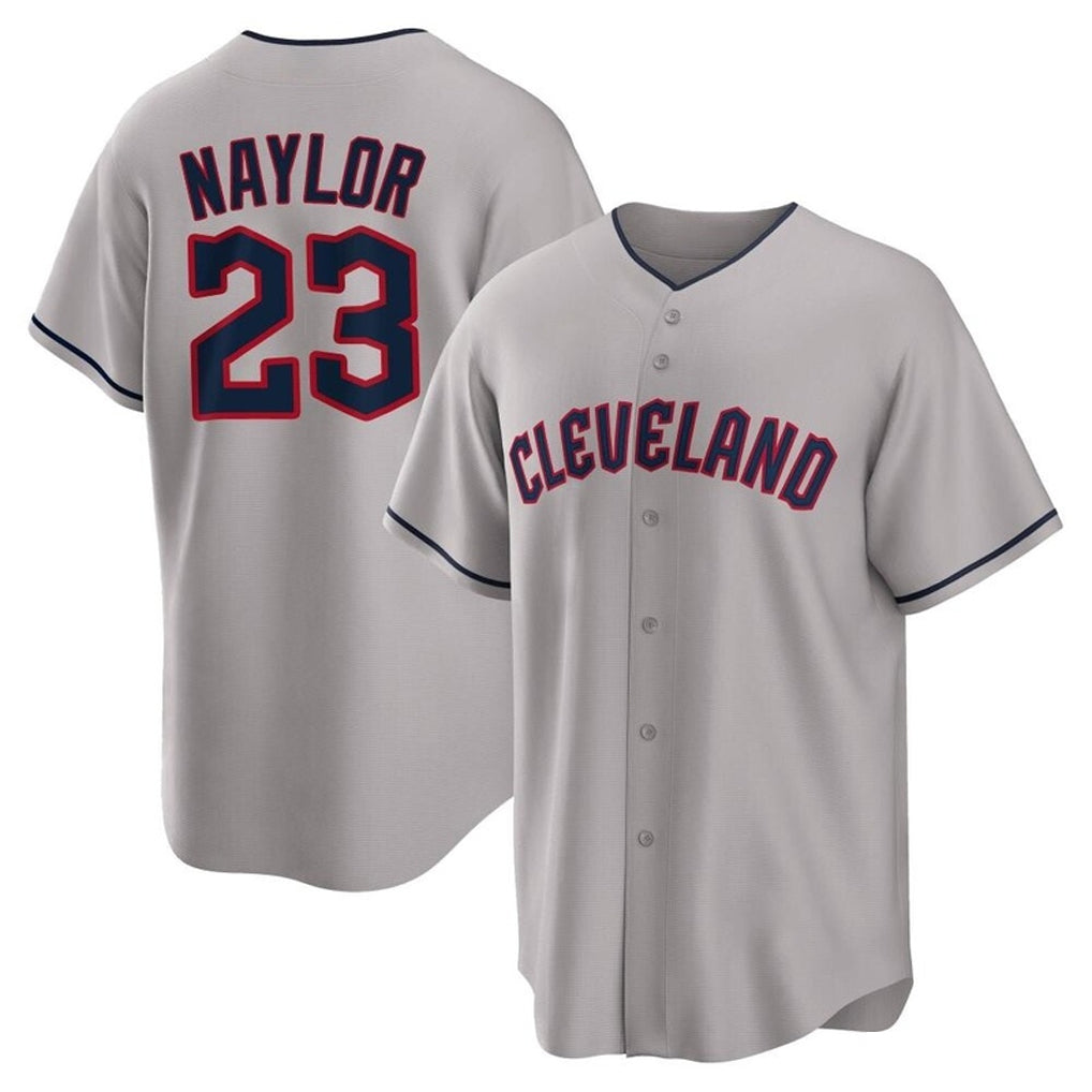 Boles C.Guardians #23 Bo Naylor Player Gray Game Home Stitched Jerseys