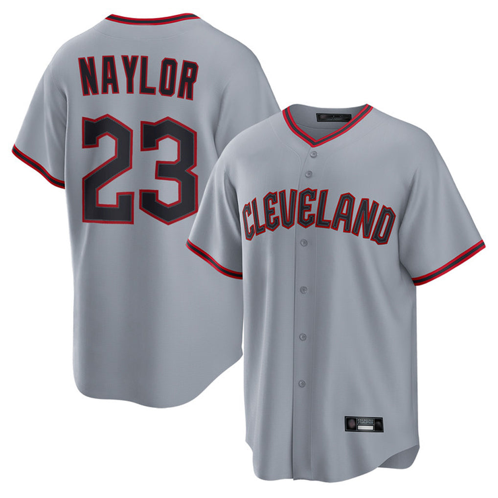 Boles C.Guardians #23 Bo Naylor Player Gray Home Game Stitched Jerseys