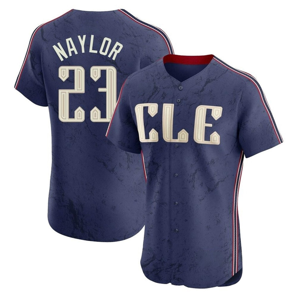 Boles C.Guardians #23 Bo Naylor Player Navy City Connect Limited Elite Home Stitched Jerseys