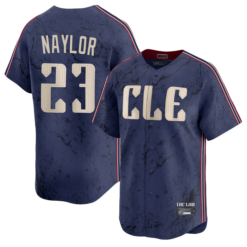 Boles C.Guardians #23 Bo Naylor Player Navy City Connect Limited Home Stitched Jerseys