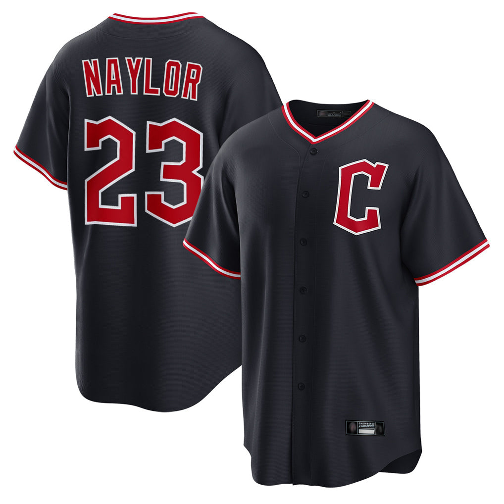 Boles C.Guardians #23 Bo Naylor Player Navy Home Game Stitched Jerseys