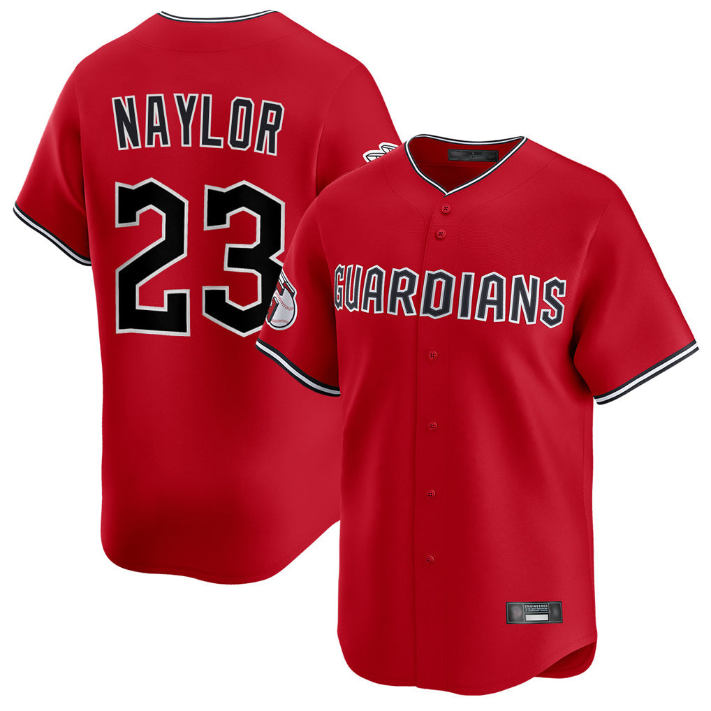 Boles C.Guardians #23 Bo Naylor Player Red Limited Home Stitched Jerseys