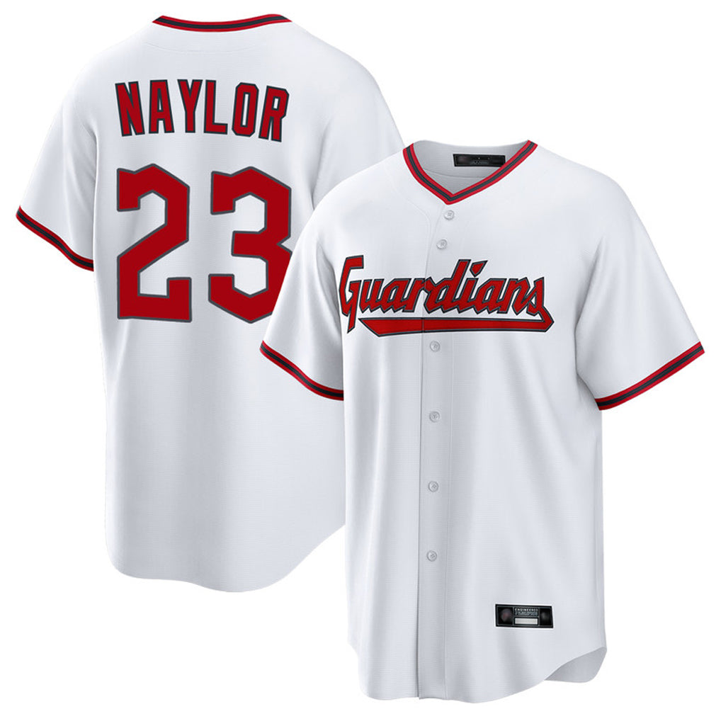 Boles C.Guardians #23 Bo Naylor Player White Game Home Stitched Jerseys