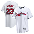 Boles C.Guardians #23 Bo Naylor Player White Home Game Stitched Jerseys