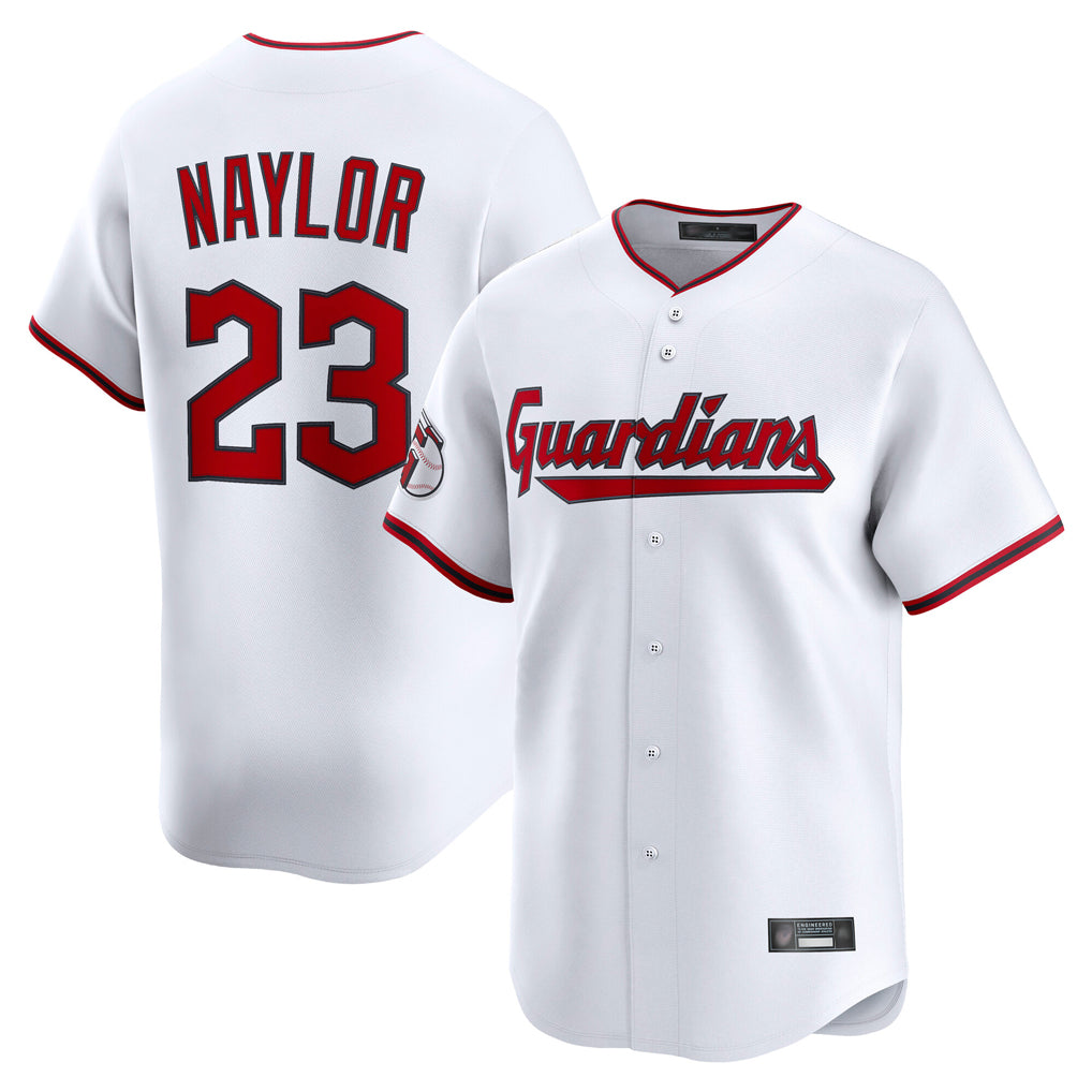 Boles C.Guardians #23 Bo Naylor Player White Limited Home Game Stitched Jerseys