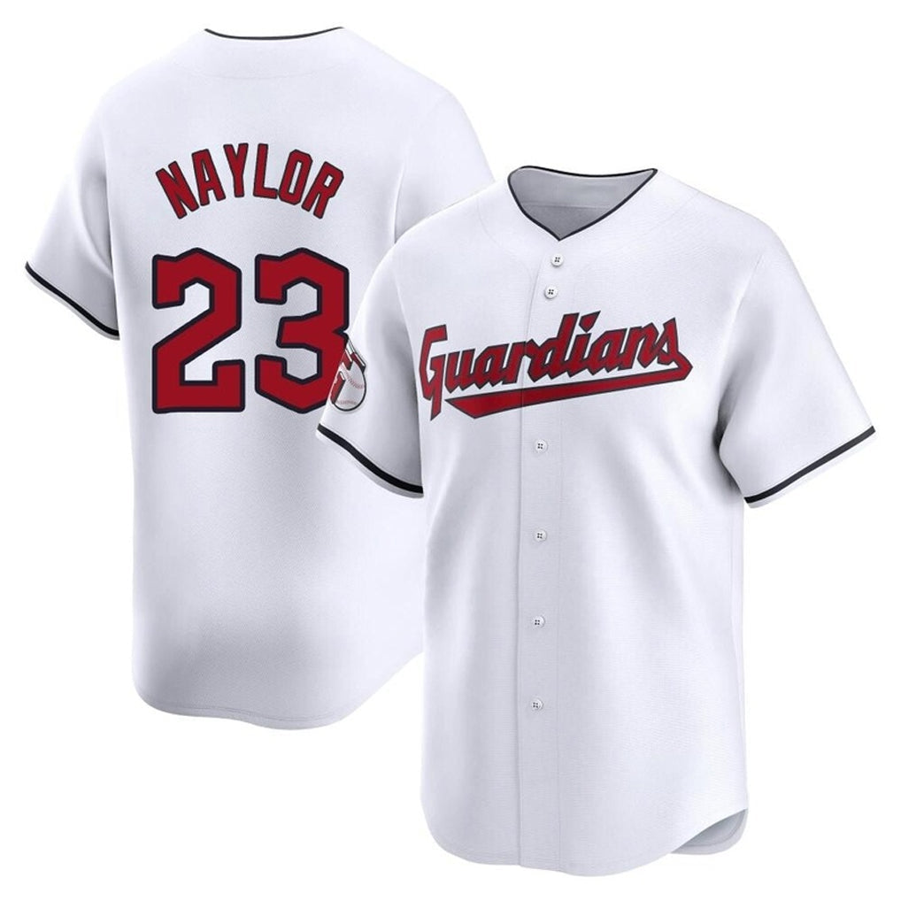 Boles C.Guardians #23 Bo Naylor Player White Limited Home Stitched Jerseys