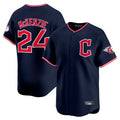 Boles C.Guardians #24 Triston McKenzie Player Navy Limited Home Stitched Jerseys