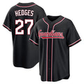 Boles C.Guardians #27 Austin Hedges Player Black Fashion Out Home Game Stitched Jerseys