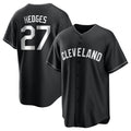 Boles C.Guardians #27 Austin Hedges Player Black Home Game Stitched Jerseys