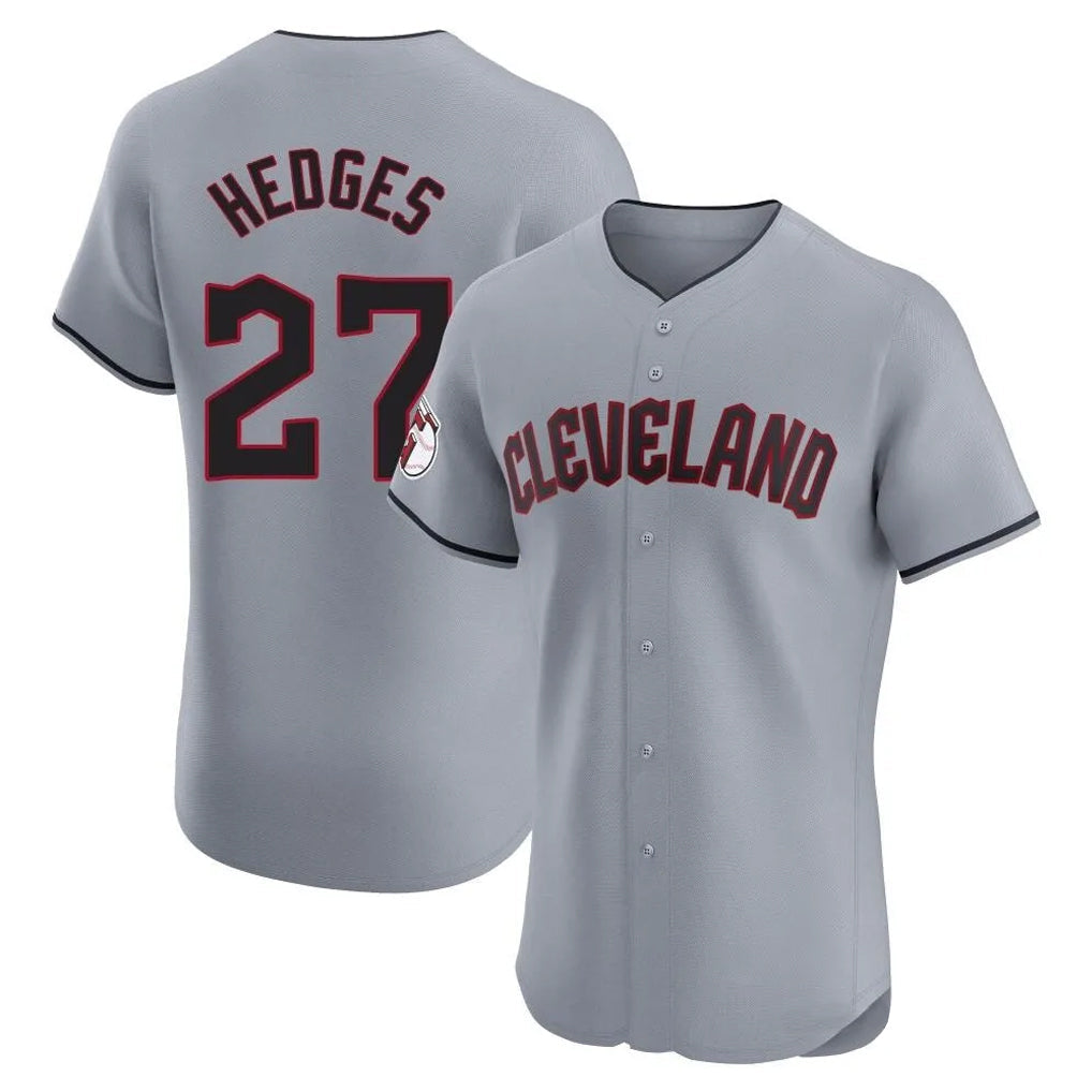 Boles C.Guardians #27 Austin Hedges Player Gray Road Limited Elite Home Stitched Jerseys