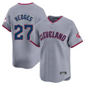 Boles C.Guardians #27 Austin Hedges Player Gray Road Limited Home Game Stitched Jerseys