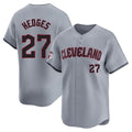 Boles C.Guardians #27 Austin Hedges Player Gray Road Limited Home Stitched Jerseys