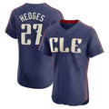 Boles C.Guardians #27 Austin Hedges Player Navy City Connect Limited Elite Home Stitched Jerseys