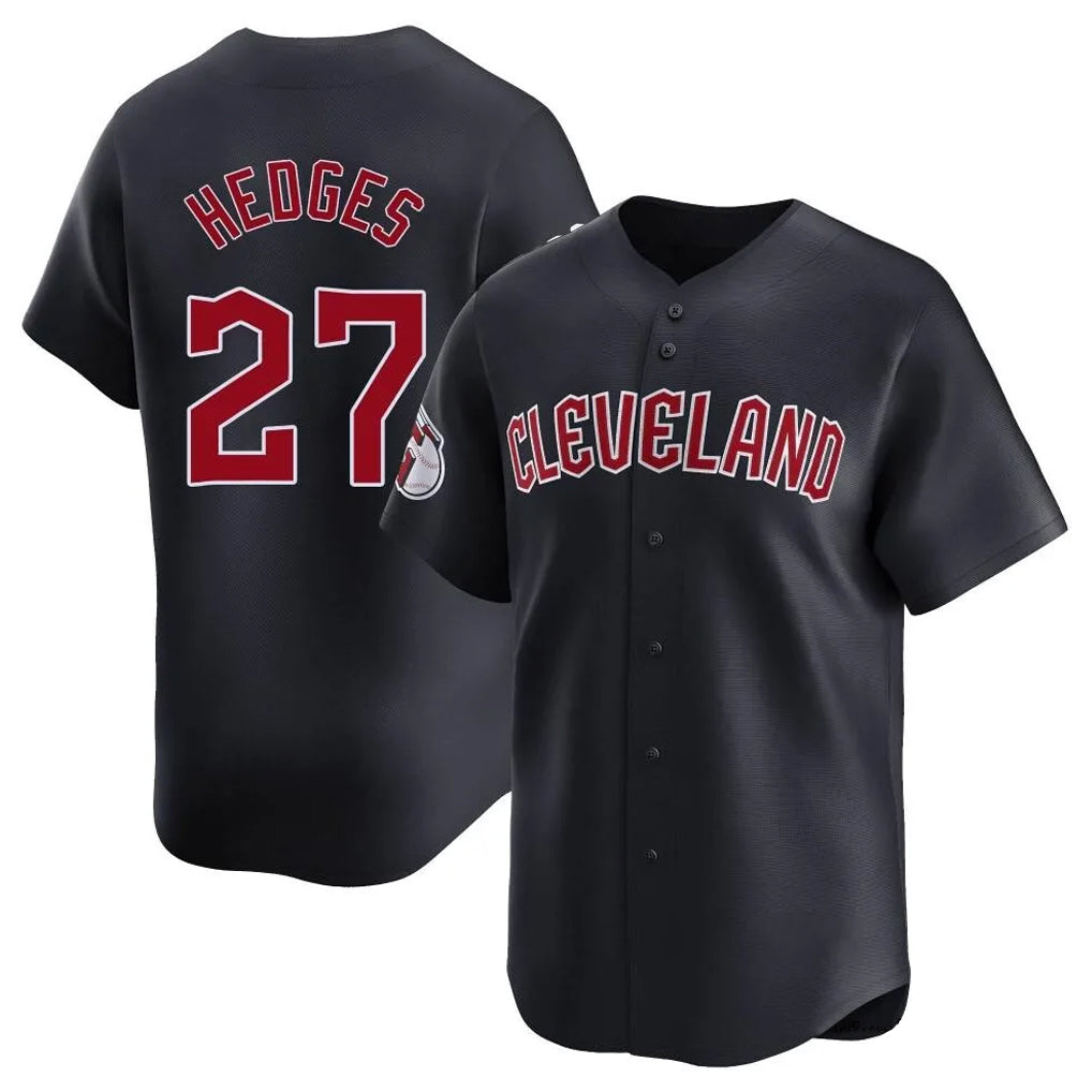 Boles C.Guardians #27 Austin Hedges Player Navy Limited Home Game Stitched Jerseys