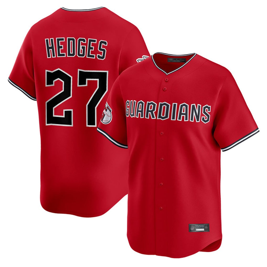 Boles C.Guardians #27 Austin Hedges Player Red Limited Home Stitched Jerseys