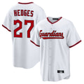 Boles C.Guardians #27 Austin Hedges Player White Game Home Stitched Jerseys