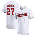 Boles C.Guardians #27 Austin Hedges Player White Limited Elite Home Stitched Jerseys