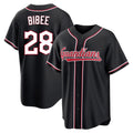 Boles C.Guardians #28 Tanner Bibee Player Black Fashion Out Home Game Stitched Jerseys