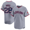 Boles C.Guardians #28 Tanner Bibee Player Gray Road Limited Home Game Stitched Jerseys