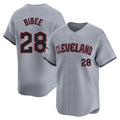 Boles C.Guardians #28 Tanner Bibee Player Gray Road Limited Home Stitched Jerseys