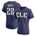 Boles C.Guardians #28 Tanner Bibee Player Navy City Connect Limited Elite Home Stitched Jerseys