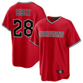 Boles C.Guardians #28 Tanner Bibee Player Red Home Game Stitched Jerseys