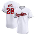 Boles C.Guardians #28 Tanner Bibee Player White Limited Elite Home Stitched Jerseys