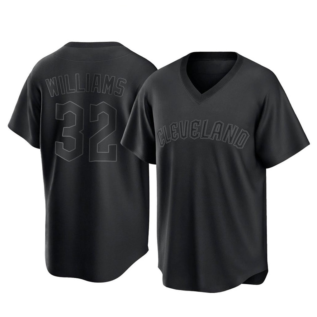 Boles C.Guardians #32 Gavin Williams Player Black T-shirt Home Game Stitched Jerseys