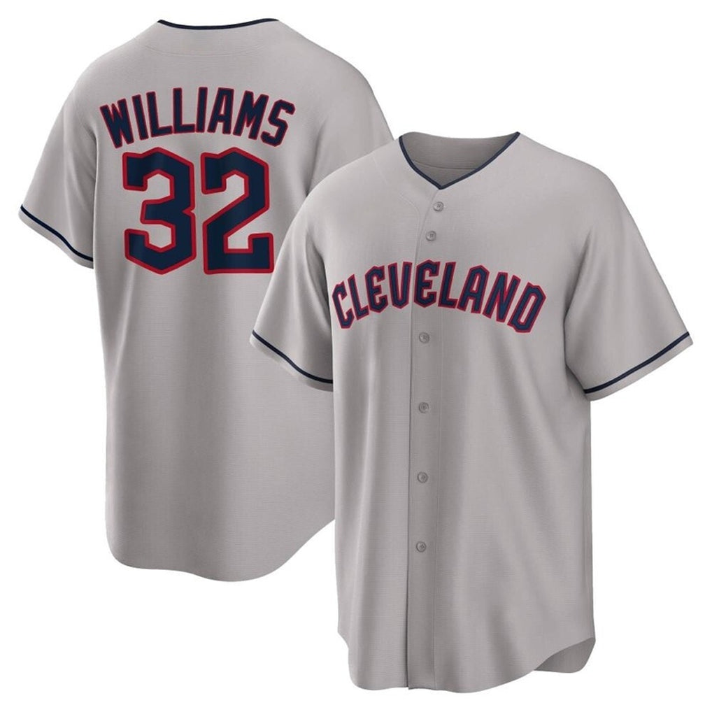 Boles C.Guardians #32 Gavin Williams Player Gray Game Home Stitched Jerseys