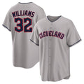 Boles C.Guardians #32 Gavin Williams Player Gray Game Home Stitched Jerseys