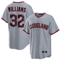 Boles C.Guardians #32 Gavin Williams Player Gray Home Game Stitched Jerseys
