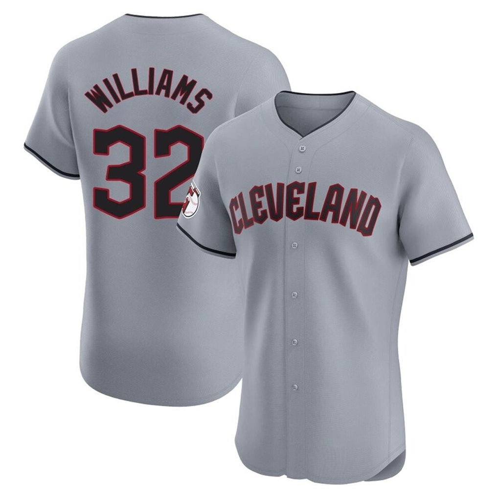 Boles C.Guardians #32 Gavin Williams Player Gray Road Limited Elite Home Stitched Jerseys