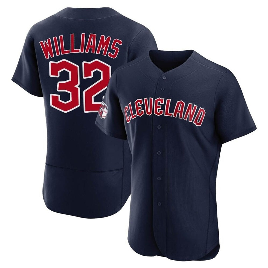 Boles C.Guardians #32 Gavin Williams Player Navy Limited Elite Home Stitched Jerseys