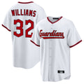 Boles C.Guardians #32 Gavin Williams Player White Game Home Stitched Jerseys