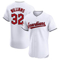 Boles C.Guardians #32 Gavin Williams Player White Limited Elite Home Stitched Jerseys
