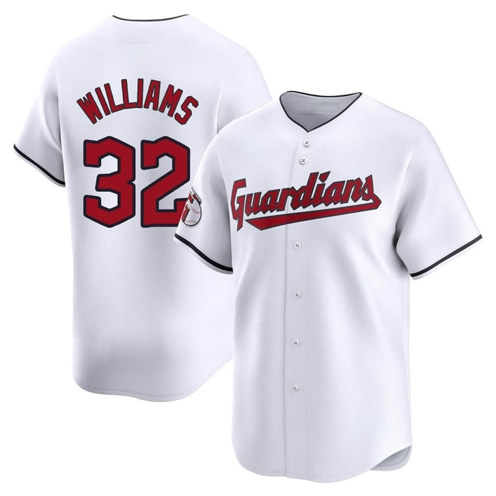 Boles C.Guardians #32 Gavin Williams Player White Limited Home Stitched Jerseys